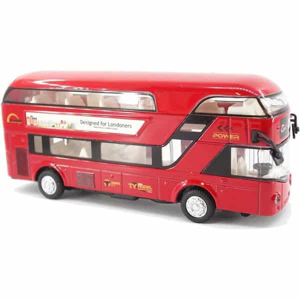 DEOXY Diecast Double Decker London Bus Red c - LXINDIA.COM