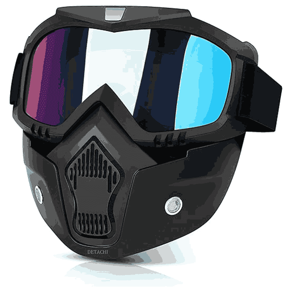 DETACHI Motorcycle Goggle mask With Adjustable Elastic Strap - LXINDIA.COM