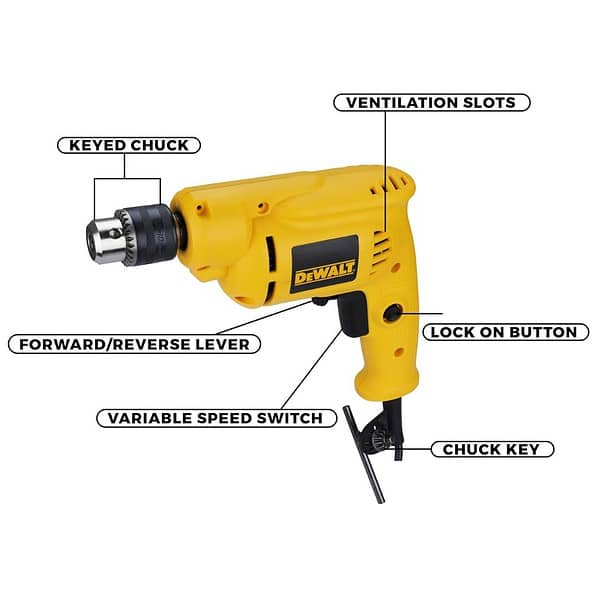 DEWALT DWD014 550W 10mm Rotary Drill Machine1 - LXINDIA.COM