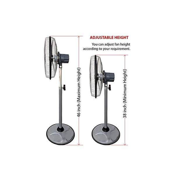 DIGISMART Mark 2 400 MM Pedestal Fan GREYA - LXINDIA.COM