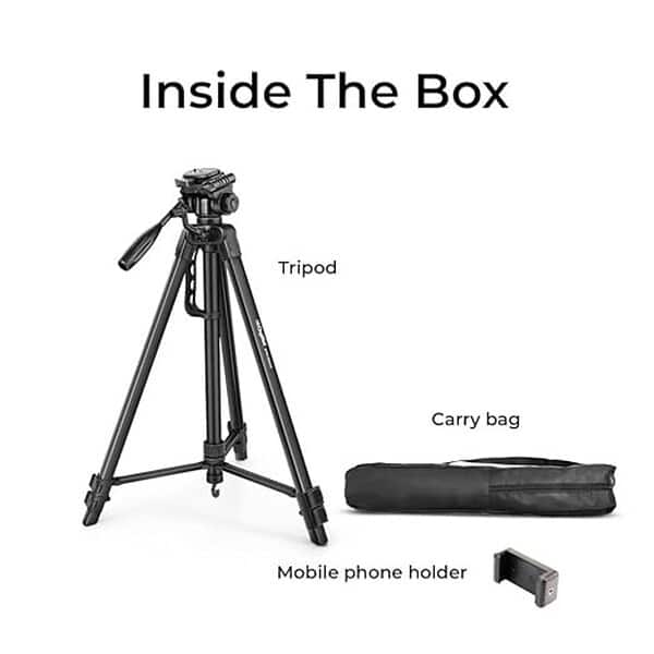 DIGITEK DTR 550 LW 67 Inch Foldable Tripod Stand with Phone Holder3 - LXINDIA.COM