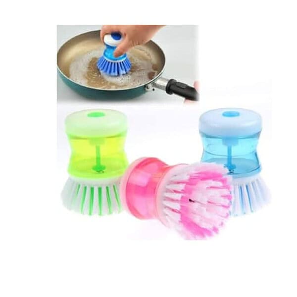 DISHA Cleaning Brush with Soap Dispenser - LXINDIA.COM