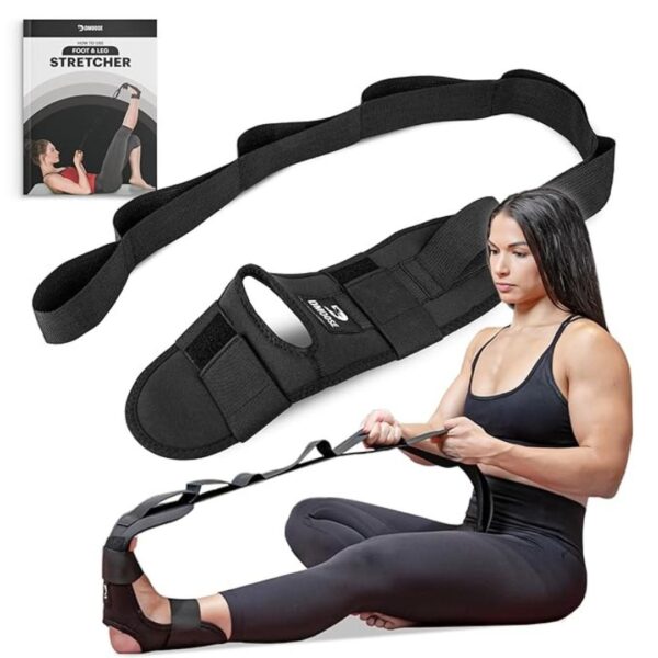 DMoose Fitness Foot and Leg Stretcher for Plantar Fasciitis Black - LXINDIA.COM