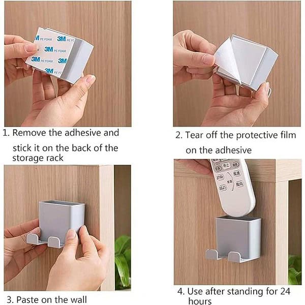 DORMICO Wall Mount Charging Holders Pack of 1 Grey 3 - LXINDIA.COM