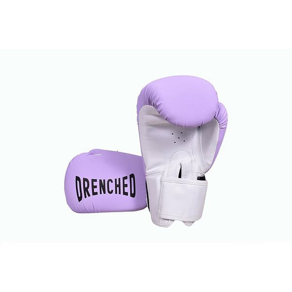 DRENCHED Boxing Gloves with Molded Padding Foam Lavender A - LXINDIA.COM