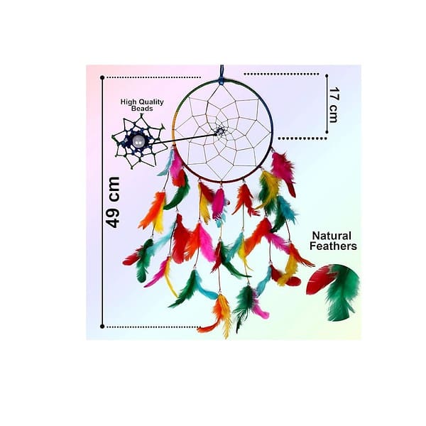 DULI Dream Catcher Handmade Feather Fill Dreamcatcher Wall Hangings A 1 - LXINDIA.COM