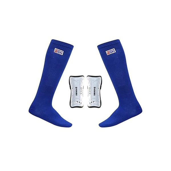 DeNovo New Shin Guard and Lycra Socks Football Hockey Kit - LXINDIA.COM