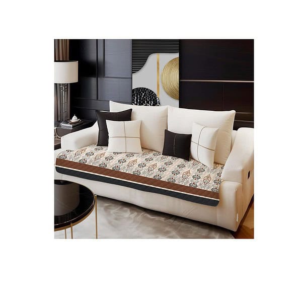 Decorian Premium Ikkat Velvet Sofa Cover 3 Seater - LXINDIA.COM