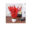 Dekorly Faux Mini Flowers Indoor Plastic Flowers Red - LXINDIA.COM