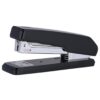 Deli Round Edged Metal Pull Bar Half Strip Black Manual Stapler - LXINDIA.COM