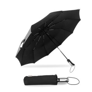 Destinio Umbrella for Men Automatic Large Size Foldable Umbrella Black - LXINDIA.COM