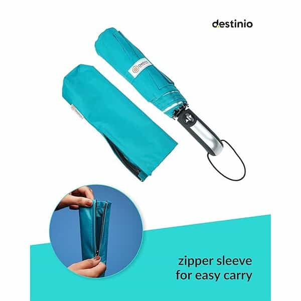 Destinio Umbrella for Women Umbrella for Men Automatic 3 Fold Windproof 1 - LXINDIA.COM