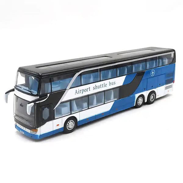 Dherik Tradworld 132 Scale Diecast Double Decker Bus b - LXINDIA.COM