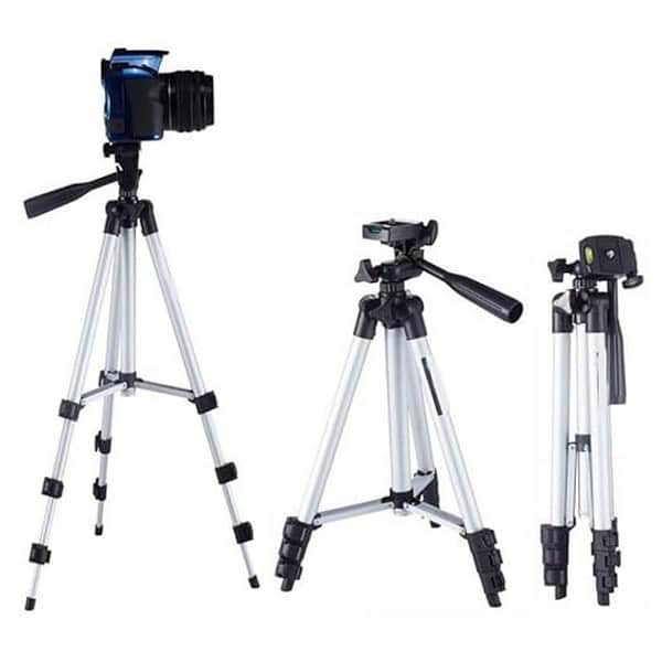 Dkriva Long Tripod Stand with Adjustable Mobile Clip Holder1 - LXINDIA.COM