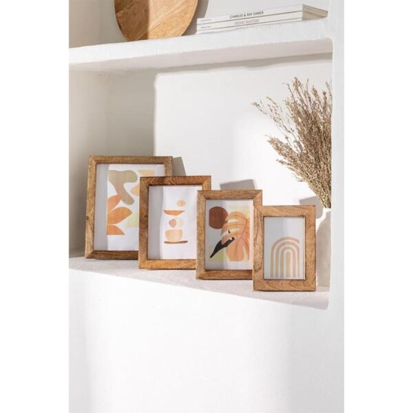 Duadecor Wooden photo frame for Wall Mount Picture Frame 6 x 8 Natural 2 - LXINDIA.COM