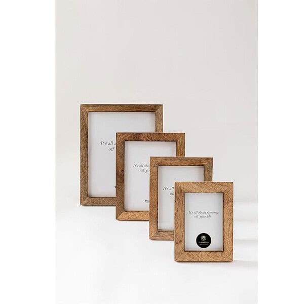 Duadecor Wooden photo frame for Wall Mount Picture Frame 6 x 8 Natural 3 - LXINDIA.COM