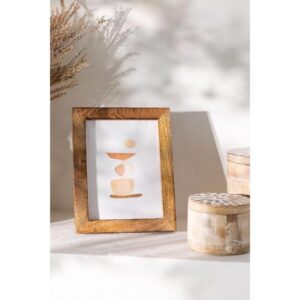 Duadecor Wooden photo frame for Wall Mount Picture Frame 6 x 8 Natural - LXINDIA.COM