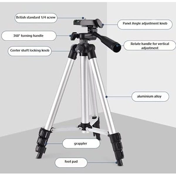 Dyazo Height and Angle Adjustable Tripod Stand Holder for Mobile Phones1 - LXINDIA.COM