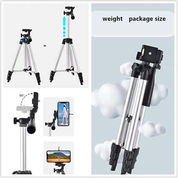 Dyazo Height and Angle Adjustable Tripod Stand Holder for Mobile Phones2 - LXINDIA.COM