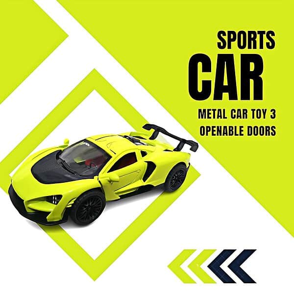 ECOMMZ Sports Car Die cast Car Toy Milk Green A - LXINDIA.COM