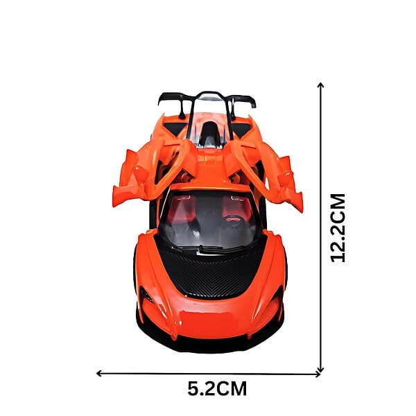 ECOMMZ Sports Car Die cast Car Toy Orange B - LXINDIA.COM