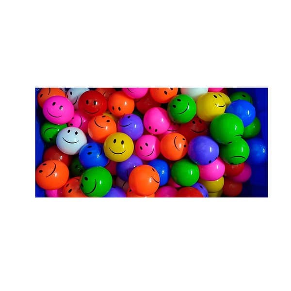 EEVOVEE Plastic Smiley Pool Ball for Kids 8cm Pack of 50pcs 2 - LXINDIA.COM