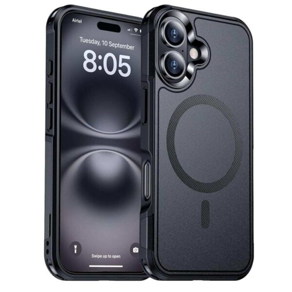 EGOTUDE Armor Case for iPhone 16 Black - LXINDIA.COM