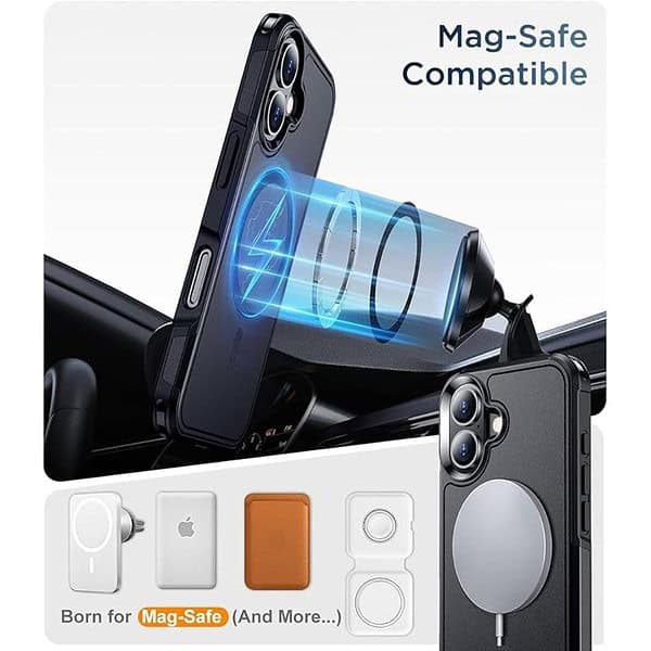 EGOTUDE Armor Case for iPhone 16 Black2 - LXINDIA.COM