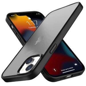 EGOTUDE Ultra Hybrid Matte Frosted Translucent Back Case for iPhone 13 Frost Black - LXINDIA.COM