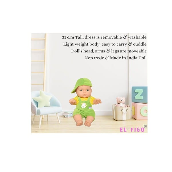 EL FIGO Cute Little Boy Toy in Green A - LXINDIA.COM