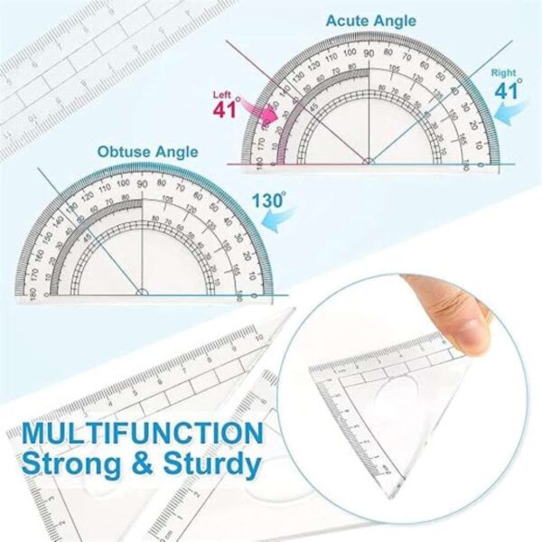 ELECDON Geometry Kit 10 Piece Math Tool Kit3 - LXINDIA.COM