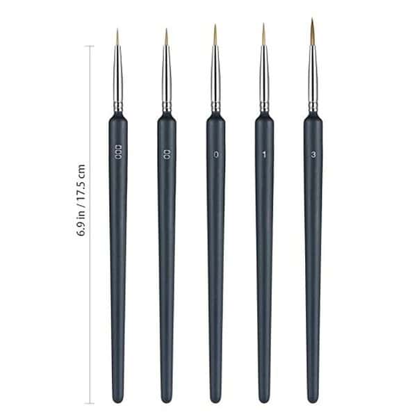 ELEPHANTBOAT 6PC Paint Brushes Set with Nylon Hair Detailing Brush for Painting 3 1 - LXINDIA.COM