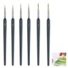 ELEPHANTBOAT 6PC Paint Brushes Set with Nylon Hair Detailing Brush for Painting 4 - LXINDIA.COM