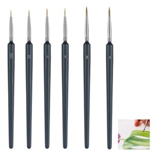 ELEPHANTBOAT 6PC Paint Brushes Set with Nylon Hair Detailing Brush for Painting 4 - LXINDIA.COM