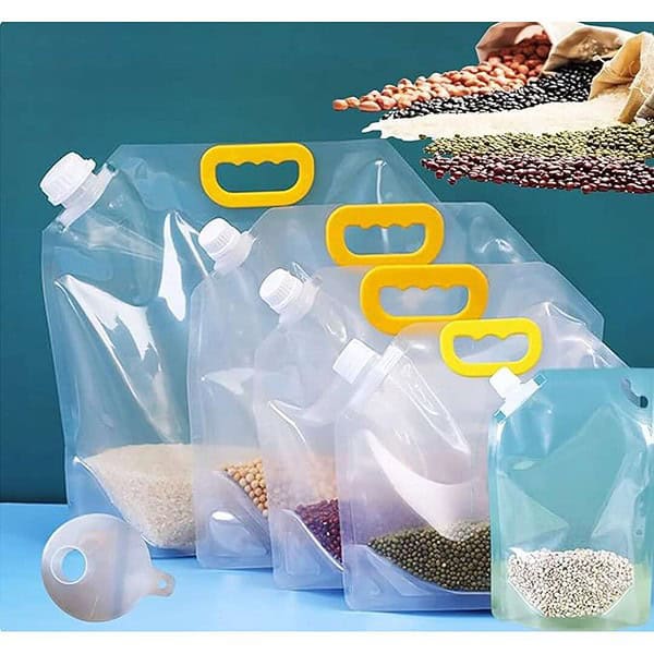 ELMVIA Kitchen Storage Bag Grains Rice Moisture Proof Sealed Bag 1L 1.5L 2.5L 1.5L 8 2 - LXINDIA.COM