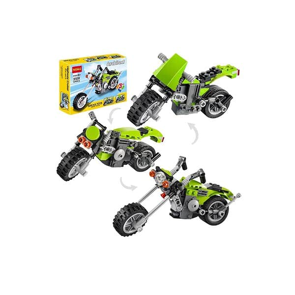 Elecart 3 in 1 Architect Series Super Bike Building Block Toy Set - LXINDIA.COM