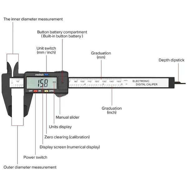 Electronic Digital Caliper Micrometer Ruler1 - LXINDIA.COM