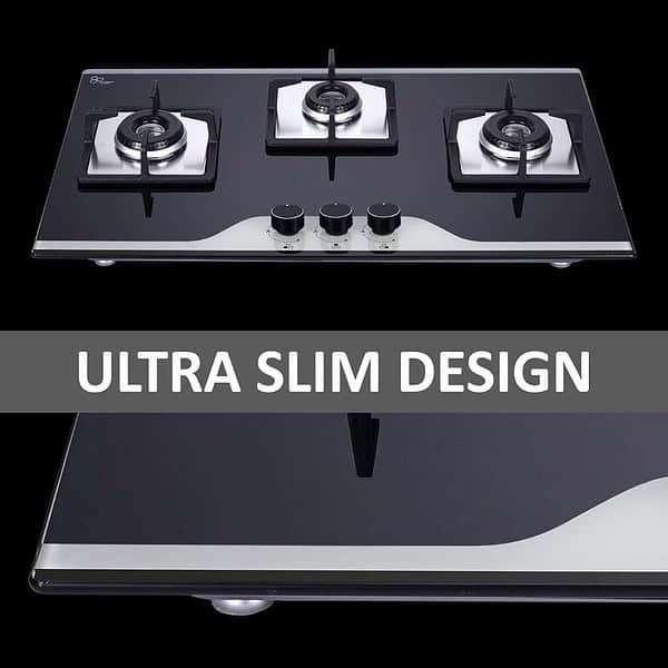 Elica Hob 3 Burner Italian Auto Ignition Gas Stove1 - LXINDIA.COM