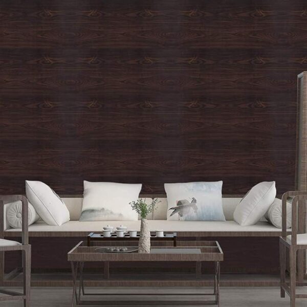 Elton DIY Wall Paper Wall Sticker Self Adhesive Wooden Wallpaper Dark Brown Mahogany45x500cm 1 - LXINDIA.COM