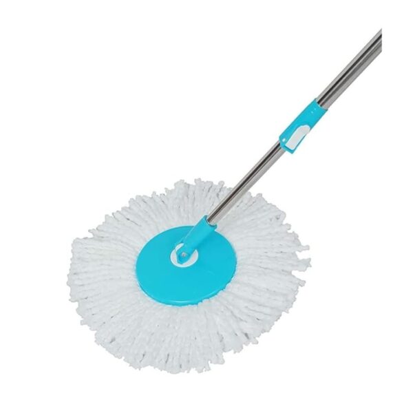 Esquire Bucket Spin Mop Stick Blue with Microfiber Refill 1 - LXINDIA.COM