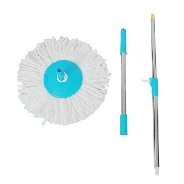 Esquire Bucket Spin Mop Stick Blue with Microfiber Refill 2 - LXINDIA.COM