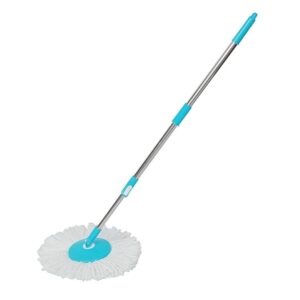 Esquire Bucket Spin Mop Stick Blue with Microfiber Refill - LXINDIA.COM