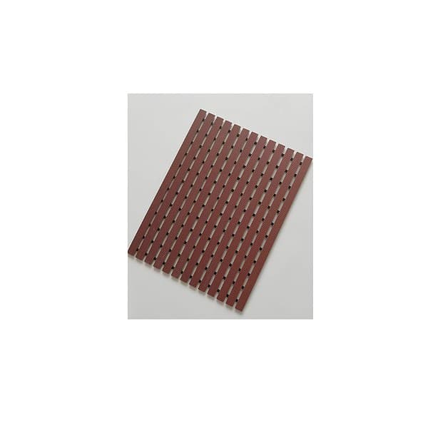 Eurotex Bathtub MatPlastic Stripped Rubber Base 46cm x 61cm Brown A - LXINDIA.COM