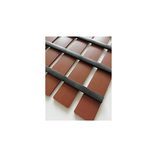 Eurotex Bathtub MatPlastic Stripped Rubber Base 46cm x 61cm Brown C - LXINDIA.COM