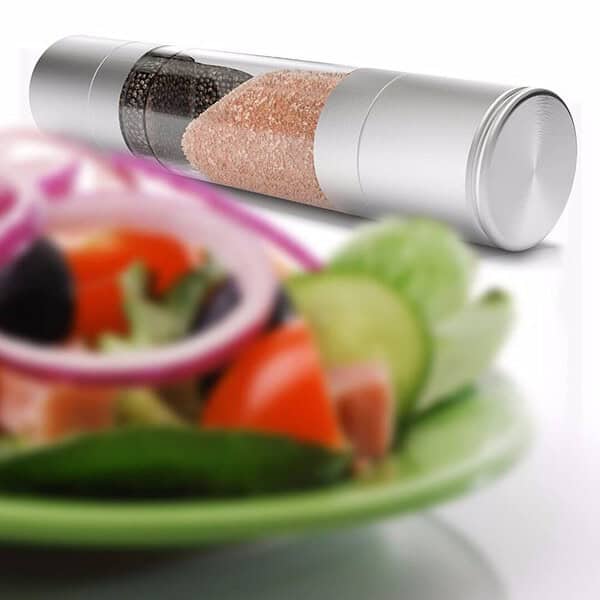 Evona Pepper Grinder 2 in 1 Stainless Steel Glass Body B - LXINDIA.COM