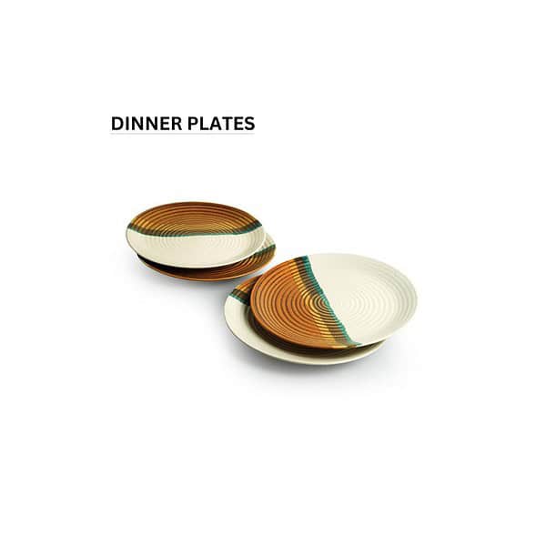 ExclusiveLane Zen Garden Ceramic Plates for Dinner Set A 1 - LXINDIA.COM