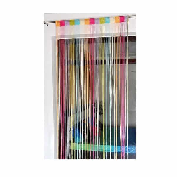 Exporthub Beautiful Multi Color Threads String Curtains 4X7 Feet A - LXINDIA.COM