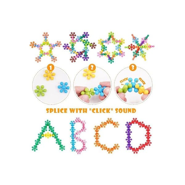 FERIO 100 Pcs Colorful Star Shaped building blocks 3 - LXINDIA.COM