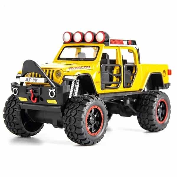 FEXXA 132 Scale Exclusive Alloy Metal Pull Back Yellow jeep - LXINDIA.COM