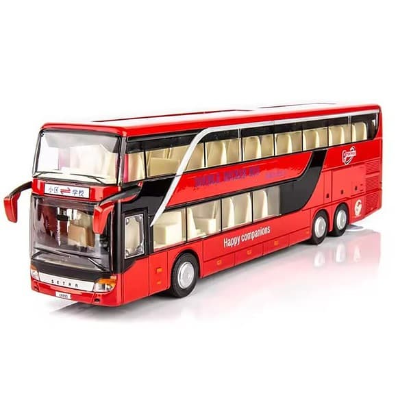 FEXXA Exclusive Alloy Metal Pull Back Bus Red A 1 - LXINDIA.COM